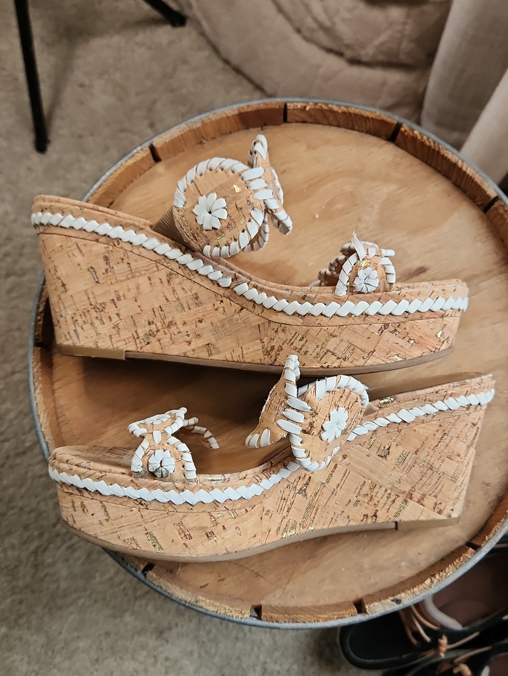 Jack Roger's Wedge Sandals Size 7M - Picture 5 of 12